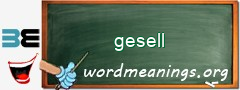 WordMeaning blackboard for gesell